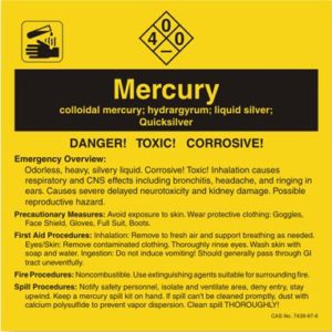The hazards of a blown mercury bulb…