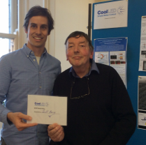 Dr Brad Amos FRS presents Student Poster Prize