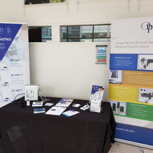 Distributor+ Grant Hurley with Opto UK showing our CoolLED pE-300 Series