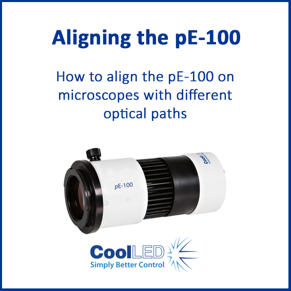 Aligning the CoolLED pE-100