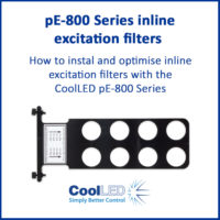 pE-800 Series inline excitation filters
