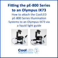 Fitting the pE-800 Series to an Olympus IX73