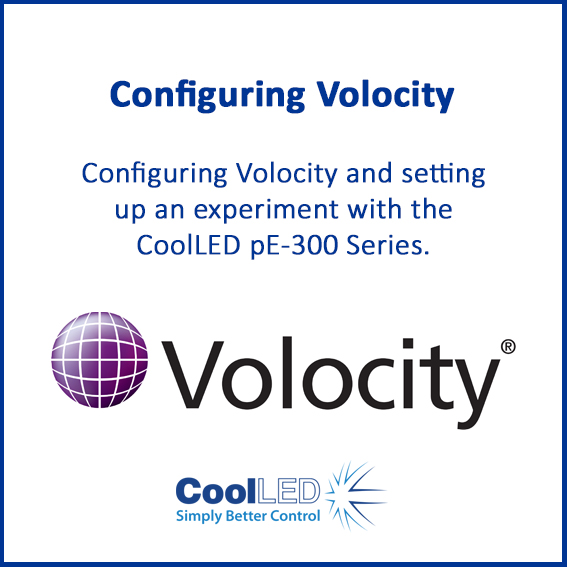 Configuring Volocity with the pE-300 Series Illumination Systems