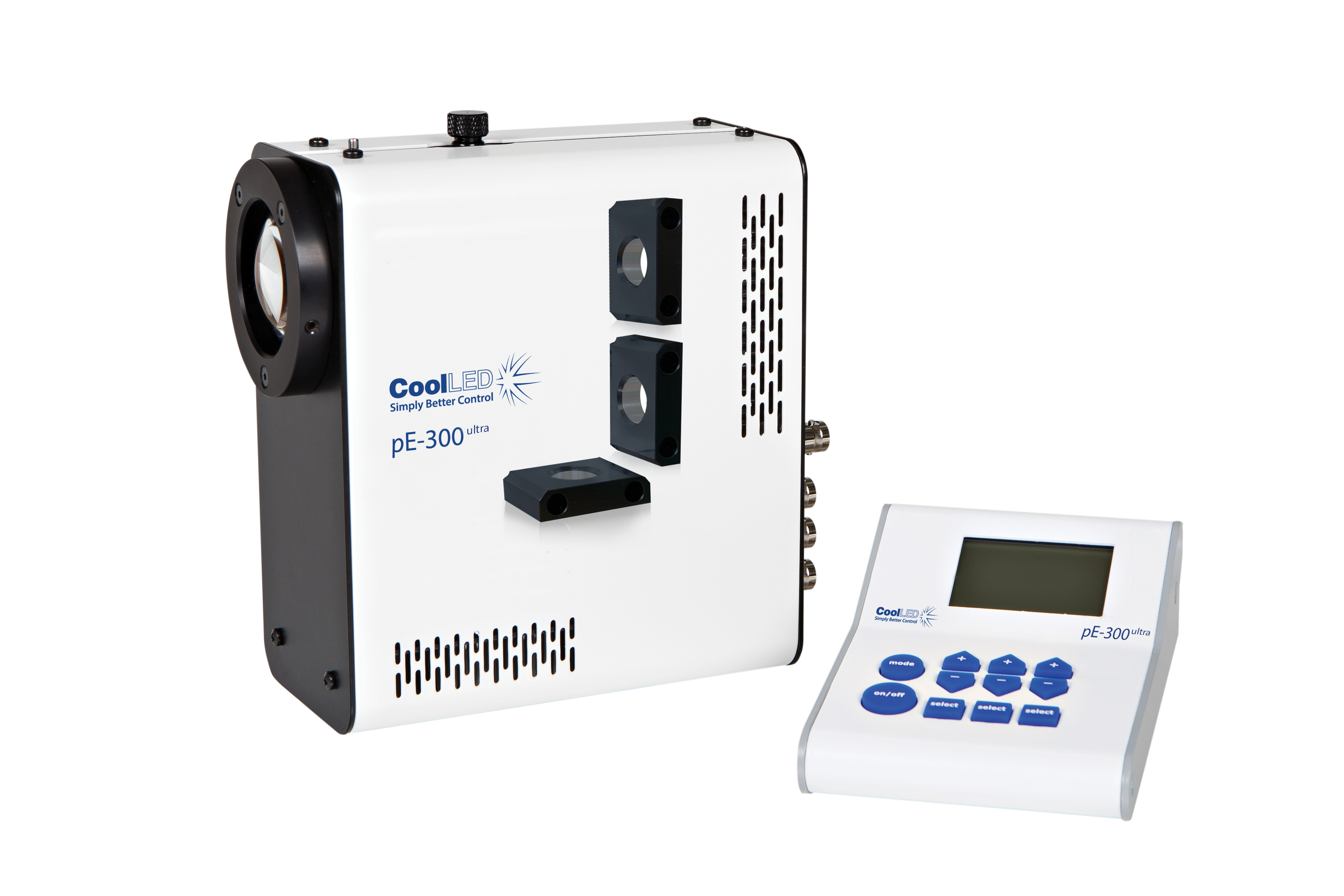 CoolLED pE-300ultra fast controllable LED fluorescence microscope illuminator