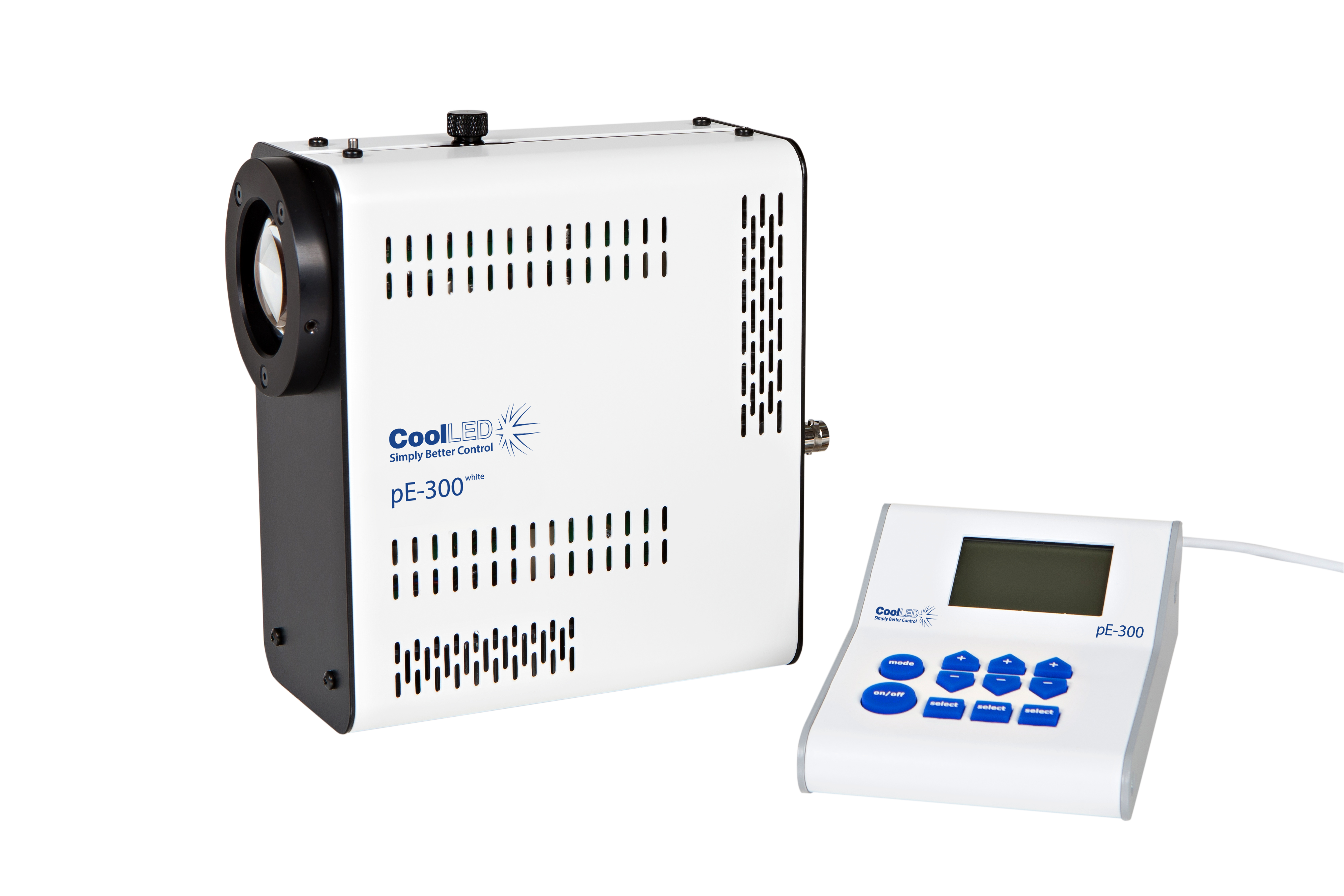 CoolLED pE-300white LED illuminator with independent three-channel control