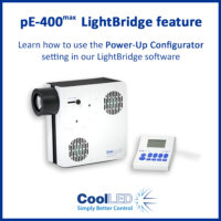 pE-400<sup>max</sup> LightBridge – Power Up Configurator