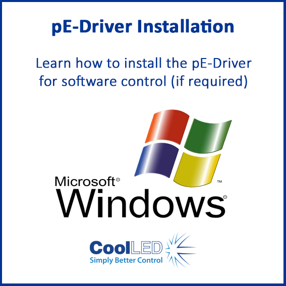 CoolLED pE Driver Installation Thumbnail
