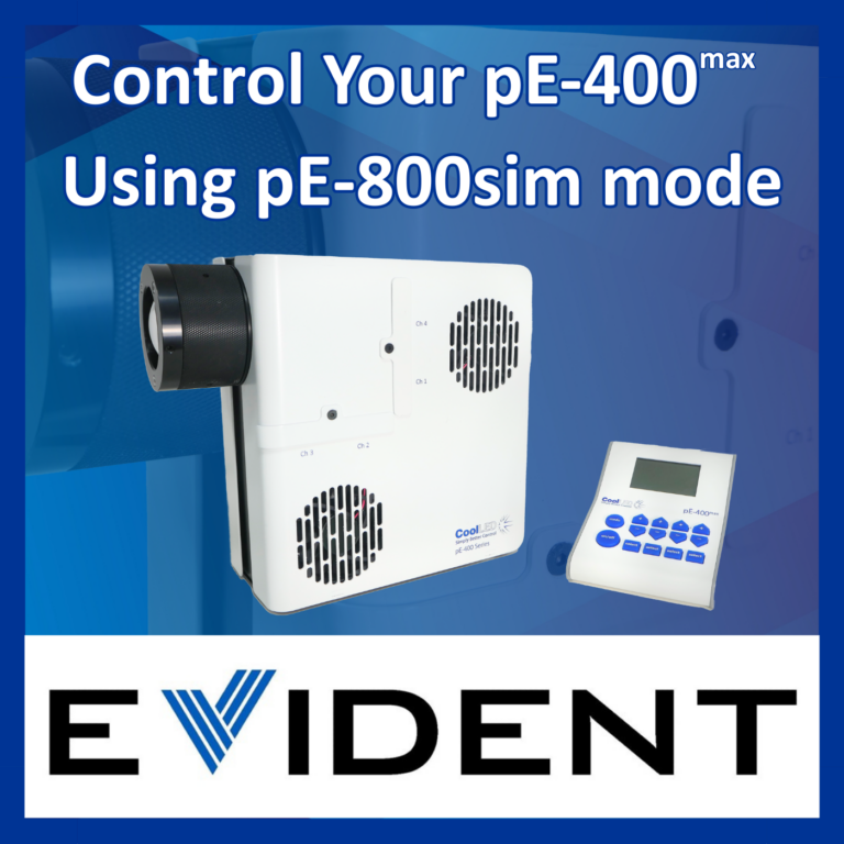 Control Your pE-400</sup>max</sup> Microscope Light Source in Evident cellSens