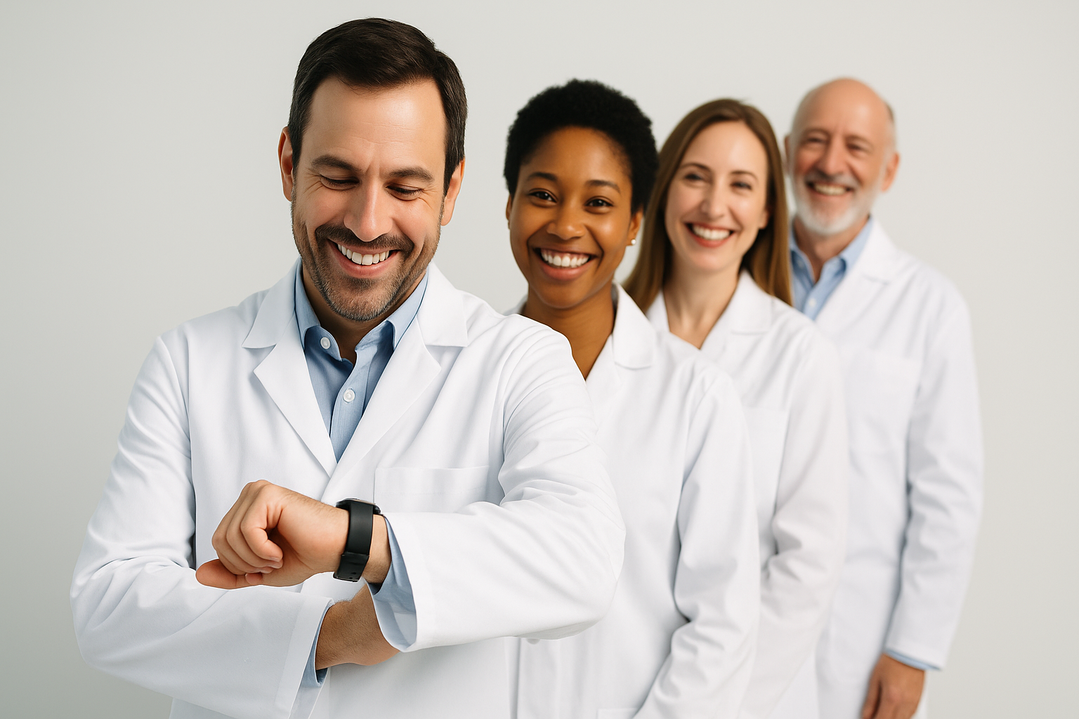 Happy scientists Happy scientists