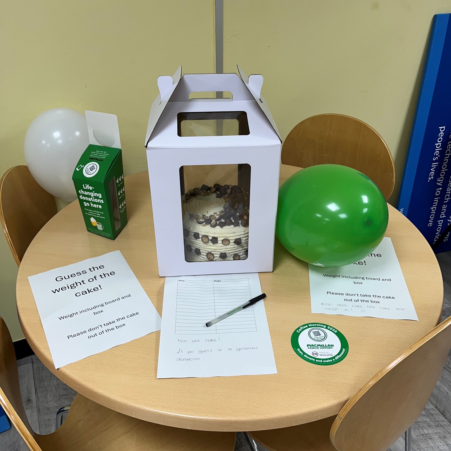 Guess the weight of the cake