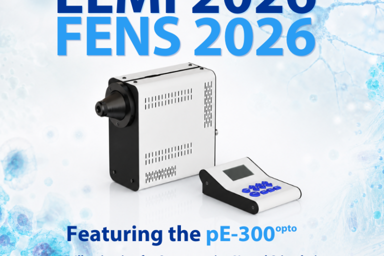 pE-300<sup>opto</sup> takes the spotlight at ELMI and FENS