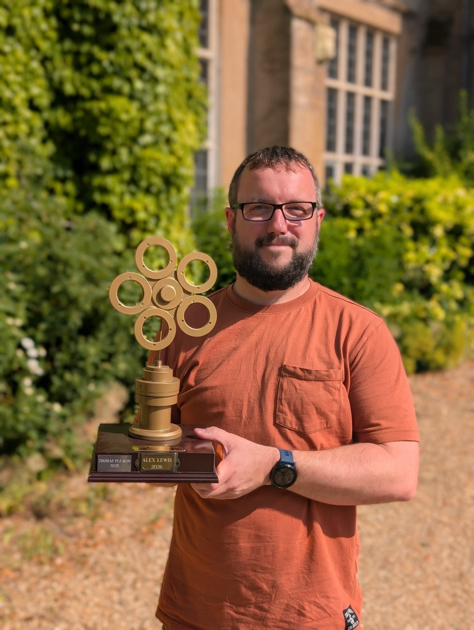 Alex Lewis with the Nick Edwards Gold Award 2026 Alex Lewis with the Nick Edwards Gold Award 2026