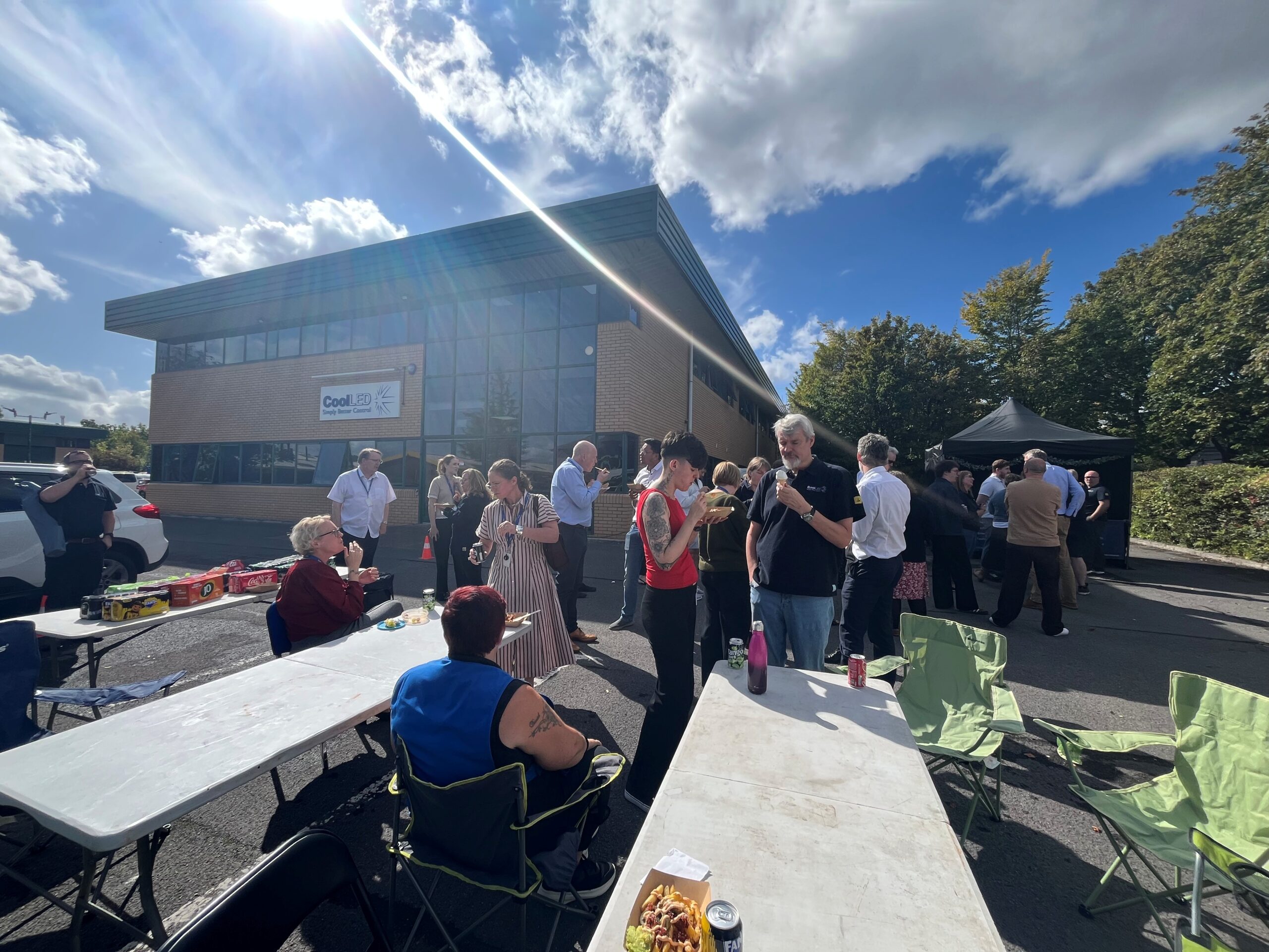 CoolLED colleagues gathering for the 20/10 celebrations