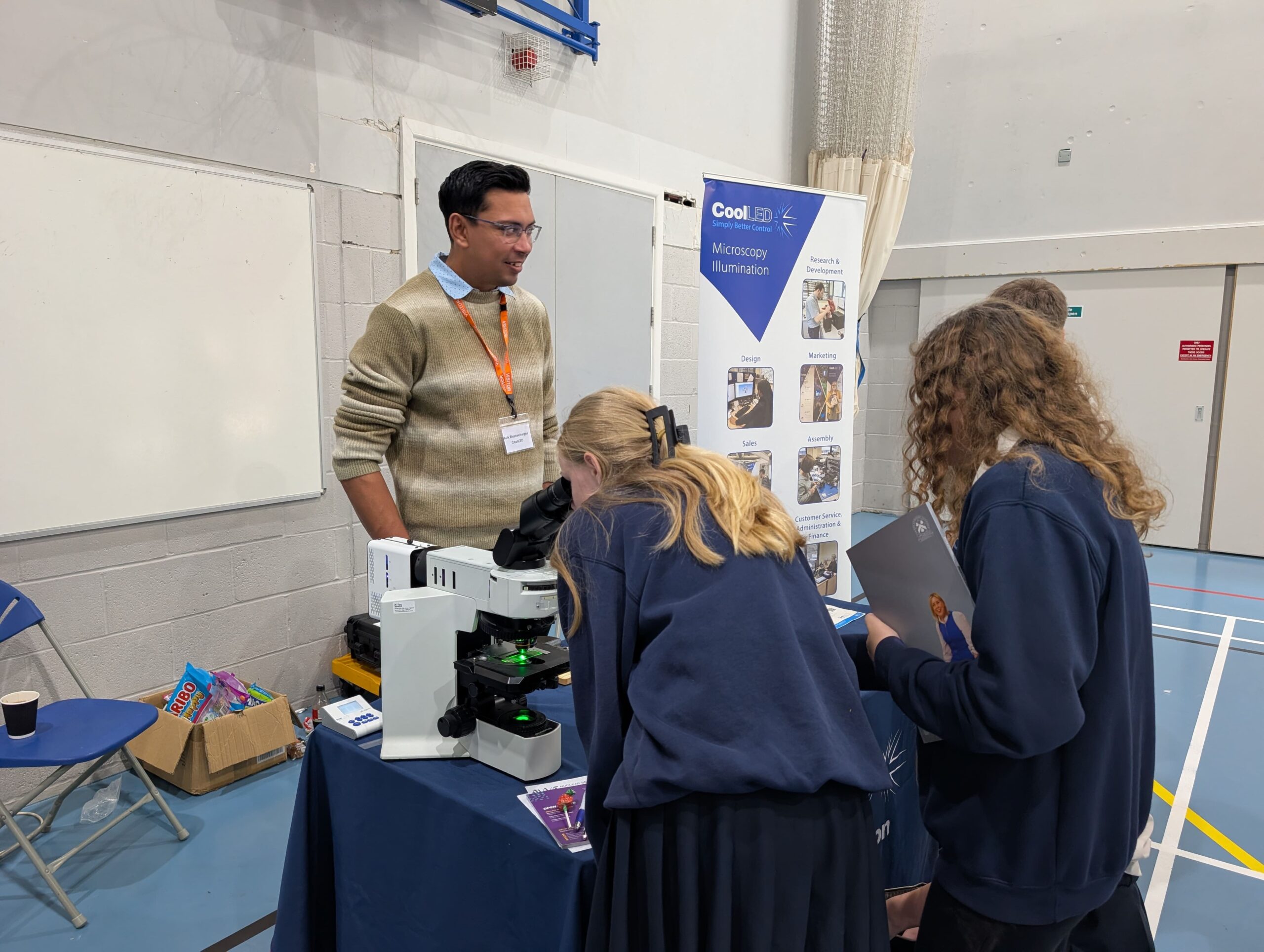 CoolLED's stand at the John Hanson Careers Fair